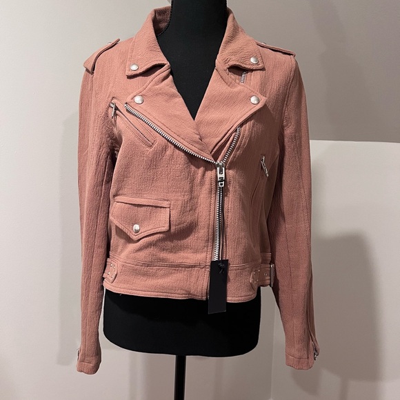 BLANKNYC  Moto cotton textured jacket. Medium NWT 100% Cotton - Picture 8 of 10